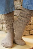 Pointelle Knit Slouch Socks Camel /30=